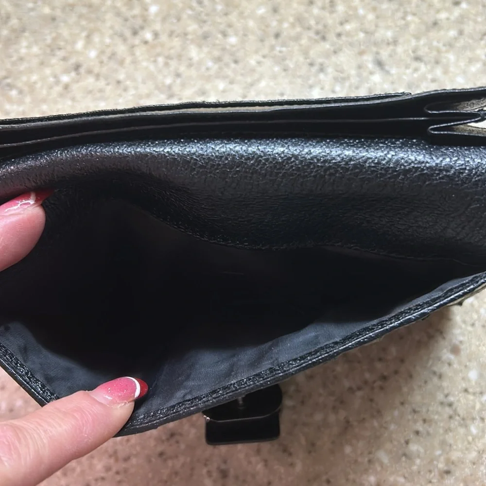 GUCCI Authentic black long wallet
